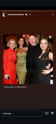 Boris Becker Instagram (https://www.instagram.com/stories/borisbeckerofficial/3569940221109978128/?hl=en) Laver Cup 2024 - Day 3 - Source: Getty
